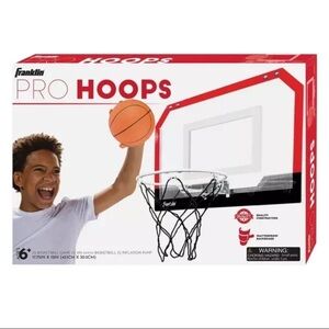 Red and White Outdoor Basketball Hoop Set